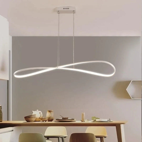 Modern Led Pendant Lights For Dining Room Kitchen Room Home Deco Pendant Lamp Matte Black/White Finished Pendant