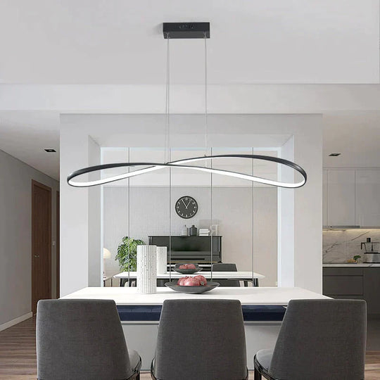 Modern Led Pendant Lights For Dining Room Kitchen Room Home Deco Pendant Lamp Matte Black/White Finished Pendant