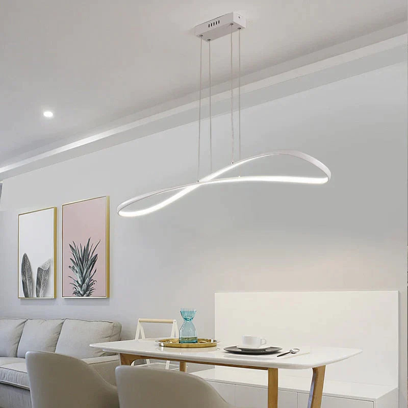 Modern Led Pendant Lights For Dining Room Kitchen Room Home Deco Pendant Lamp Matte Black/White Finished Pendant