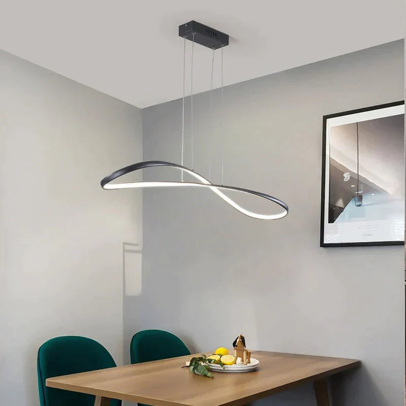 Modern Led Pendant Lights For Dining Room Kitchen Room Home Deco Pendant Lamp Matte Black/White Finished Pendant