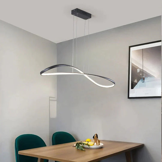 Modern Led Pendant Lights For Dining Room Kitchen Room Home Deco Pendant Lamp Matte Black/White Finished Pendant