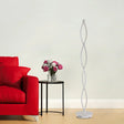 Modern Led Twisted Floor Lamp In White With Warm/White/Natural Light / Natural