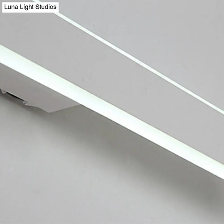 Modern Led Vanity Lamp For White Bathroom Mirror - Available In White/Warm Light 3 Sizes