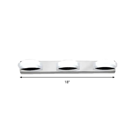 Modern Led Vanity Mirror Light With Rotatable Acrylic Design And Warm/White Lighting - Perfect For