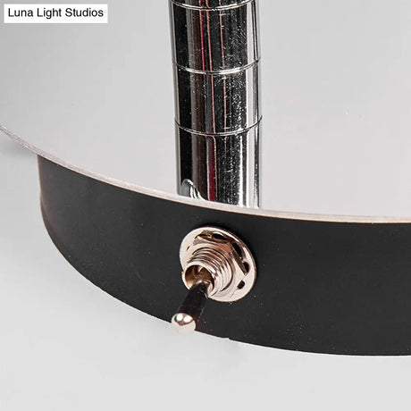 Modern Led Wall Sconce Light In Chrome With Round/Rectangle Canopy