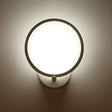 Modern Led Wall Sconce: Stylish Metal Circle Shade Lamp For Bedroom White / 8 Natural
