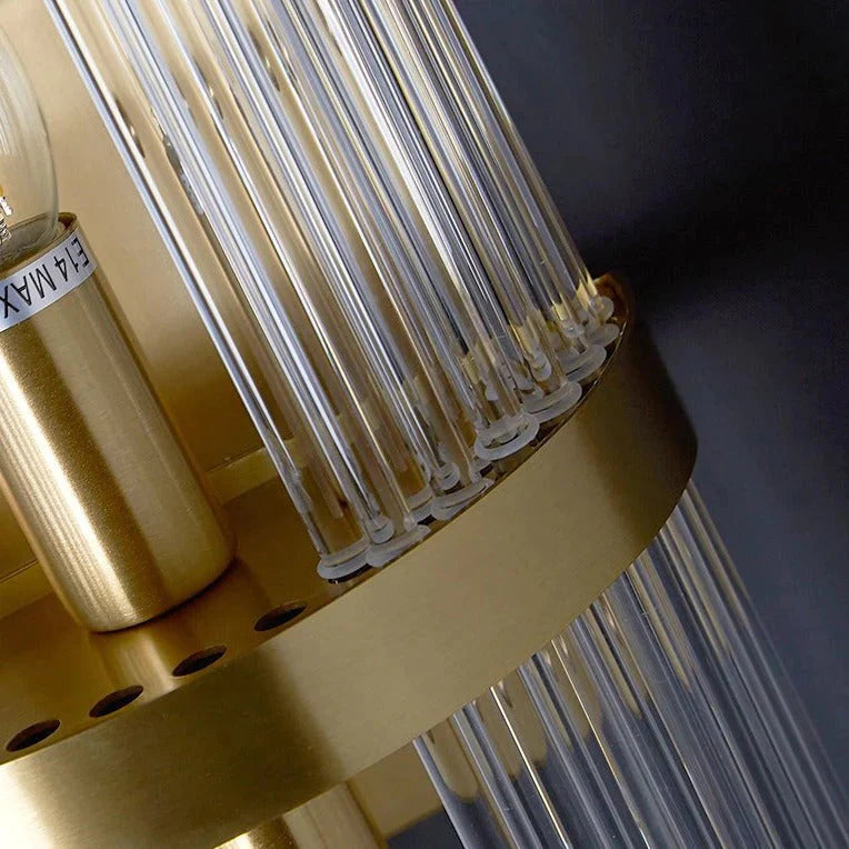 Modern Light Luxury Living Room Background Copper Wall Lamp