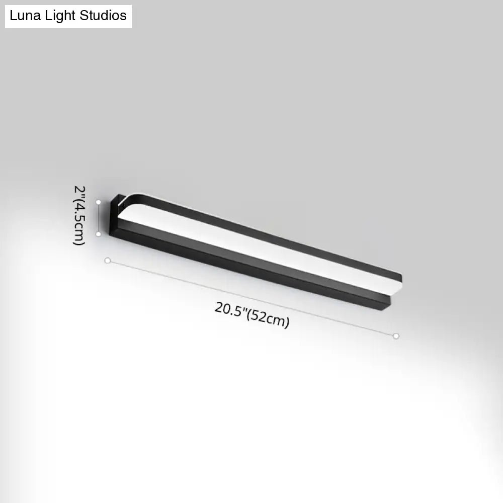 Modern Linear Vanity Wall Lamp Stylish Bathroom Lighting Solution With Multiple Sight Options