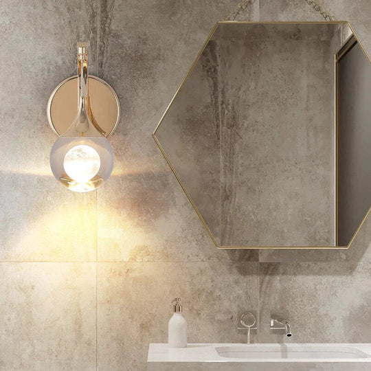 Modern Luxurious Crystal Led Wall Lamp Sconce for Bedroom