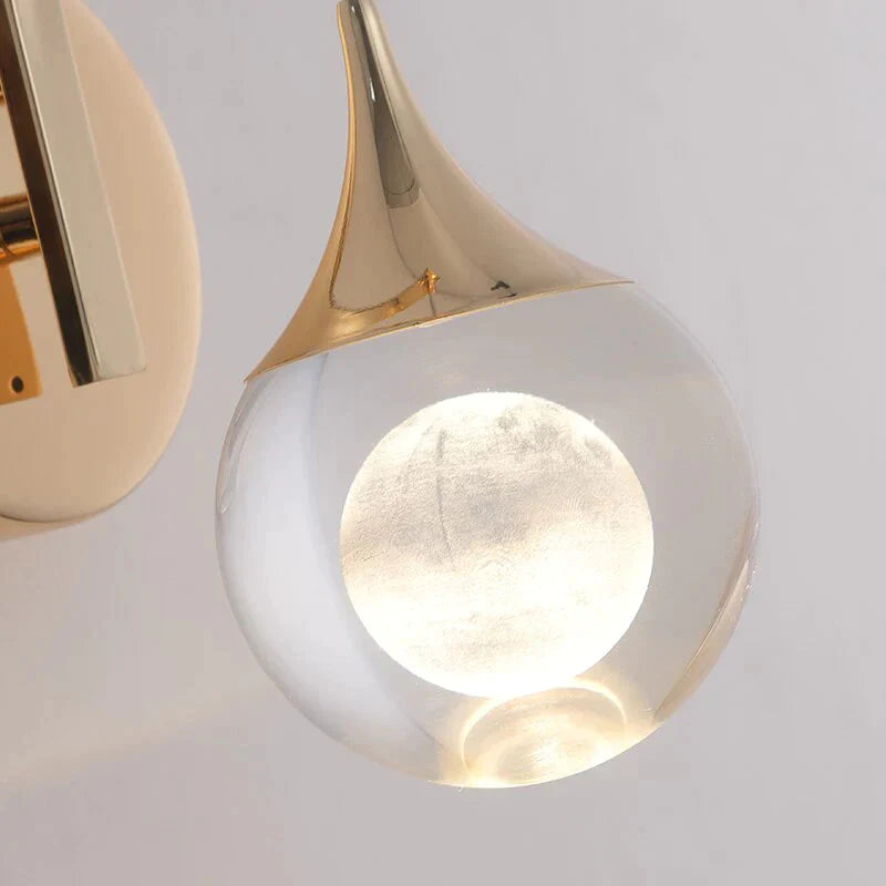 Modern Luxurious Crystal Led Wall Lamp Sconce for Bedroom