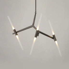 Modern Metal Branch Chandelier - 6/10/14 Lights Black/Gold Hanging Light For Living Room 6 / Black