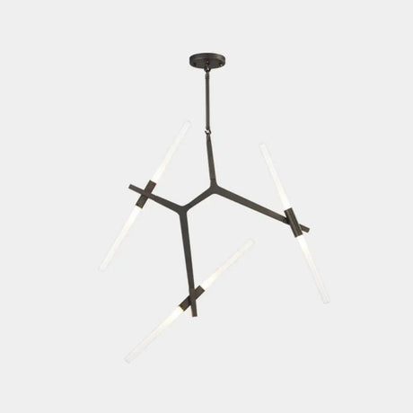 Post-Modern Metal Pendant Ceiling Light Fixture - Branches Design 6 / Black
