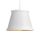 Modern Metal Ceiling Pendant Light For Dining Room - Black/White Tapered Hanging Design White / A