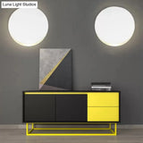Modern Metal Circle Sconce Light For Childs Bedroom Or Living Room