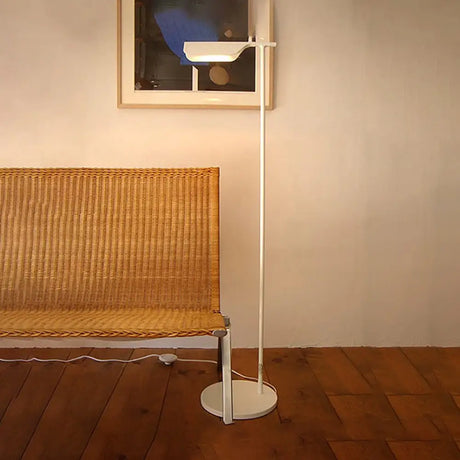 Modern Metal Floor Lamp For Bedroom- Black/White/Blue Folded Standing Light White