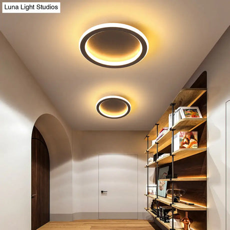 Modern Metal Geometric Led Ceiling Light Fixture | Flush Mount