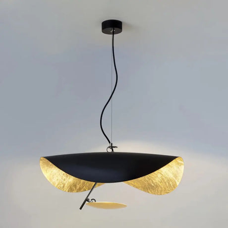 Modern Metal Geometric Pendant Light Kit - 16/23.5 Wide 1 White/Black Down Lighting For Living Room