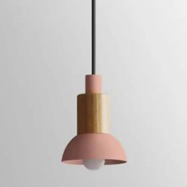 Modern Metal Pendant Light With 1 And Multiple Color Options Pink / Bowl