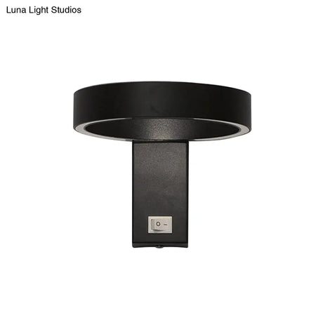 Modern Minimalist Led Wall Sconce With Adjustable Aluminum Fixture Warm Or White Light For Living