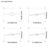 Modern Minimalist Metal Single Vanity Light - Linear Wall Fixture