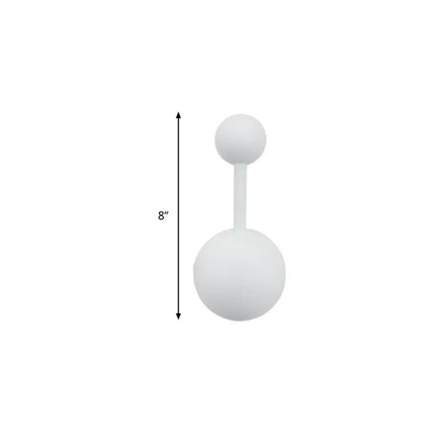Modern Molecular Acrylic Wall Sconce For Bedroom With 1/2 Lights White Reading Lamp In Warm/White