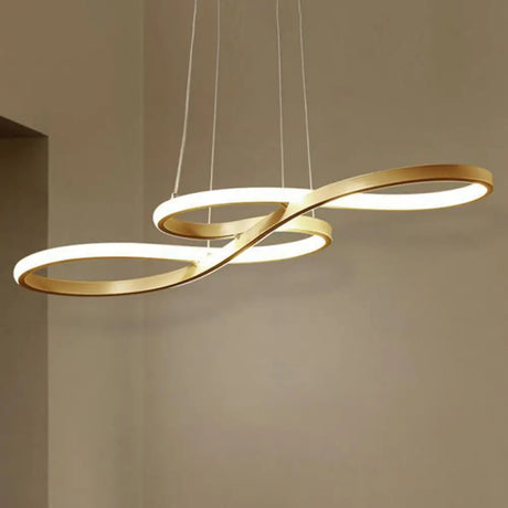 Modern Musical Note Chandelier: Stylish Metal Suspension Light For Restaurants
