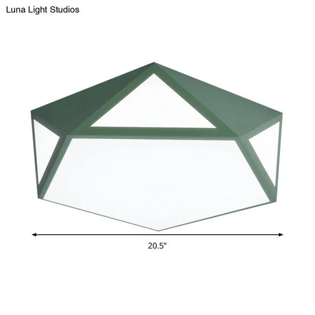 Modern Nordic Candy Ceiling Lamp - Led Flushmount Light For Corridor Decor