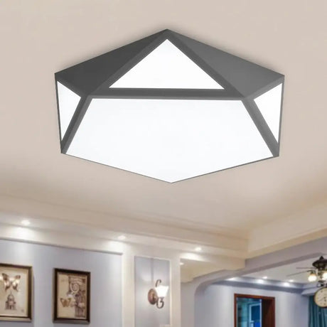 Modern Nordic Candy Ceiling Lamp - Led Flushmount Light For Corridor Decor Grey / 16.5’ White