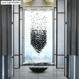 Modern Nordic Crystal Chandelier for Hotel Lobby Luxury Creative Design Ceiling Light with High-End Atmosphere