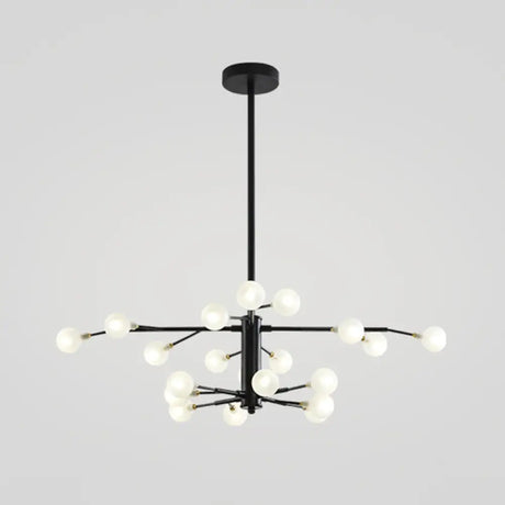 Modern Nordic Led Branch Chandelier - Stylish Living Room Suspension Light 20 / Black B