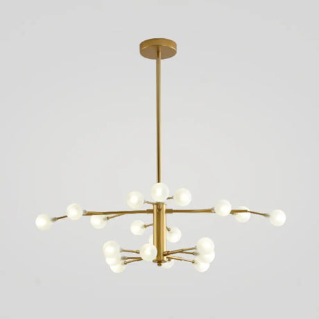 Modern Nordic Led Branch Chandelier - Stylish Living Room Suspension Light 20 / Gold B