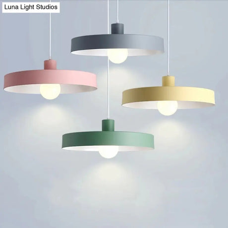 Modern Pendant Light Kit With Metal Pot Lid Shade – Ideal For Dining Room Hanging Lamp