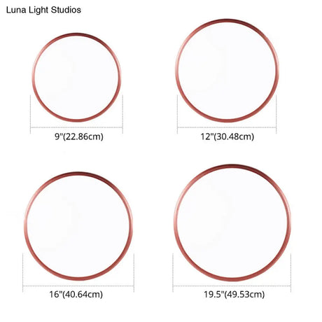 Modern Round Flush Mount Ceiling Light - Super-Thin Design 1 Acrylic Contemporary Fixture