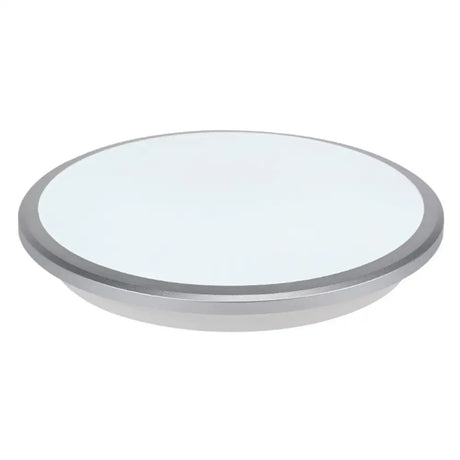 Modern Round Flush Mount Ceiling Light - Super-Thin Design 1 Acrylic Contemporary Fixture Silver / 8