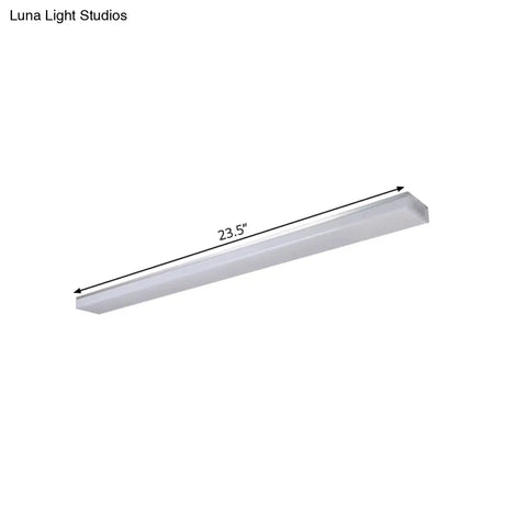 Modern Silver Led Flush Mount Ceiling Light In Various Sizes
