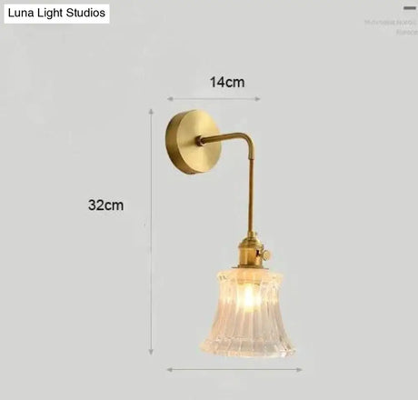 Modern Simple Nordic Living Room Bedroom Copper Wall Lamp Copper Wall Lamps