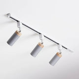 Modern Tubular Track Light For Commercial Use - Metal Spotlight With Semi-Mount Ceiling Design 3 /