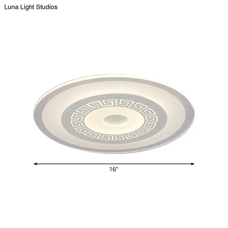 Modern Ultra-Thin Led Flush Mount Ceiling Light With Acrylic Shade – Ideal For Small Or Large