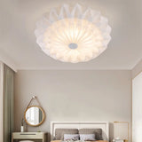 Modern White Acrylic Flush Mount Led Light With Dome Shade - 21’/26’ Wide / 21’ C