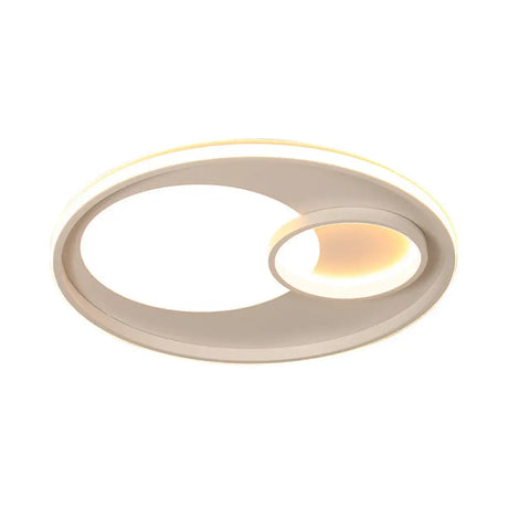 Modernist Led Acrylic Ceiling Light Fixture - 18/21.5 Diameter Warm/White Remote Control Dimming