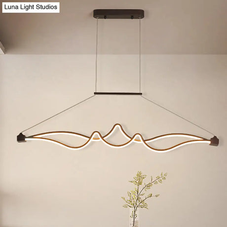 Modernist Led Acrylic Pendant Chandelier - Spiral Design White/Warm/Natural Light Ideal For Dining