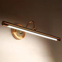 Modernist Style Tube Metal Vanity Sconce Light Led Wall Mount Lamp (18/22 W) In Weathered