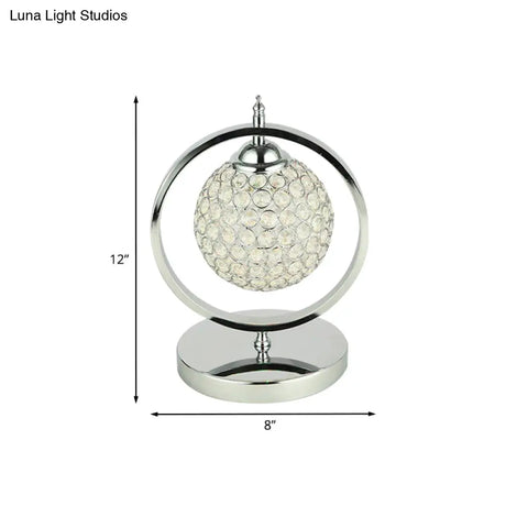 Molly - Minimalist Crystal Led Table Lamp For Night Stand Or Study Room