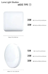 Motion Sensor Led Ceiling Light 30W 36W Pir Surface Mounted Lamp Indoor Lighting Home Kitchen