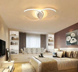 New Dimming Ceiling Lights For Living Study Room Bedroom Home Dec Plafond Iron Shape Modern Led
