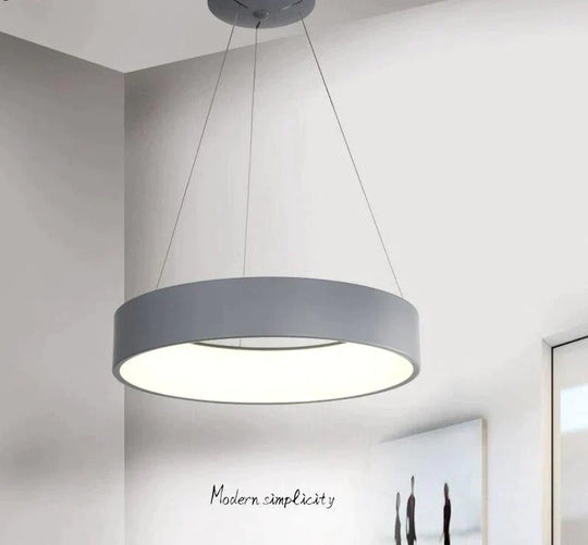 New Led Simple Pendant Lights Lamp For Living Room Lustre 3 Round Shape Ceiling Fixtures