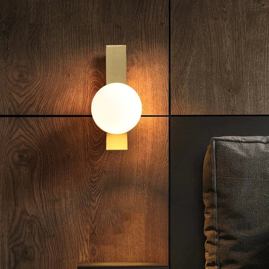 New Nordic Luxury Ball Copper Wall Lamp