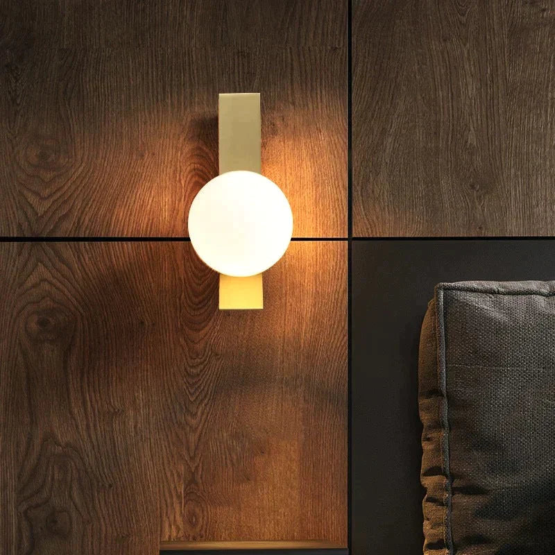 New Nordic Luxury Ball Copper Wall Lamp Lamps