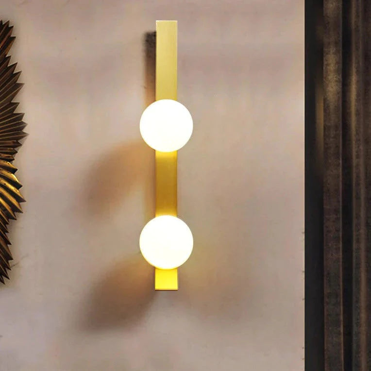 New Nordic Luxury Ball Copper Wall Lamp