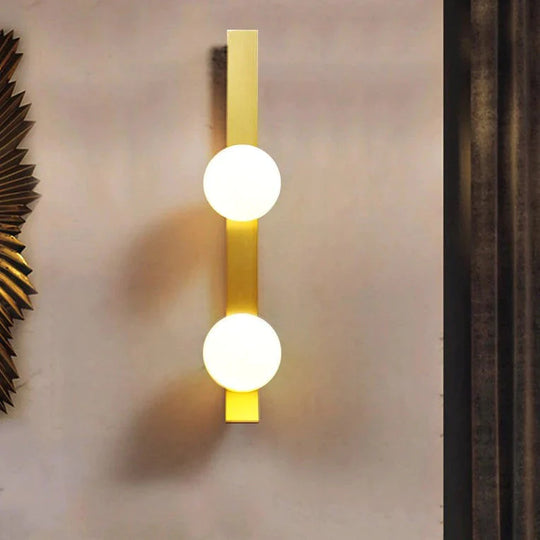 New Nordic Luxury Ball Copper Wall Lamp